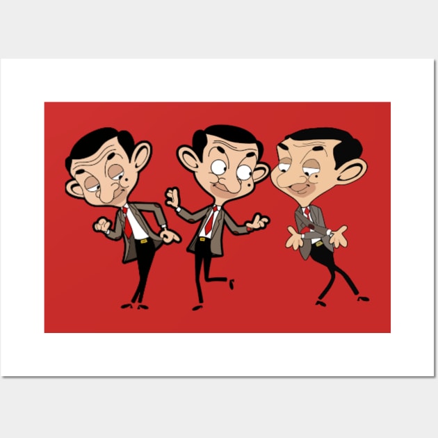 Mr Bean Moves Wall Art by MaxiVision